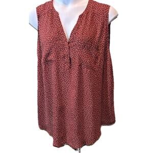 Torrid Harper Women’s Size 3 Pullover Blouse Corp Gore Flowy Polka Dot Relaxed